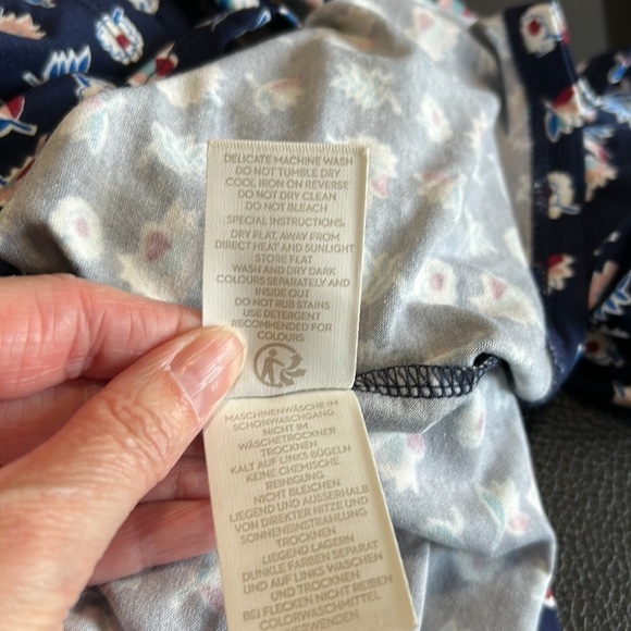 BODEN Navy Flower Press Miriam Tunic Dress Floral Sz 4 NEW - Picture 14 of 14